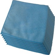Genuine Joe General Purpose Microfiber Cloth Cloth Blue, PK12 39506